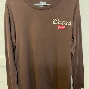 Coors Banquet Brown Long Sleeve Shirt